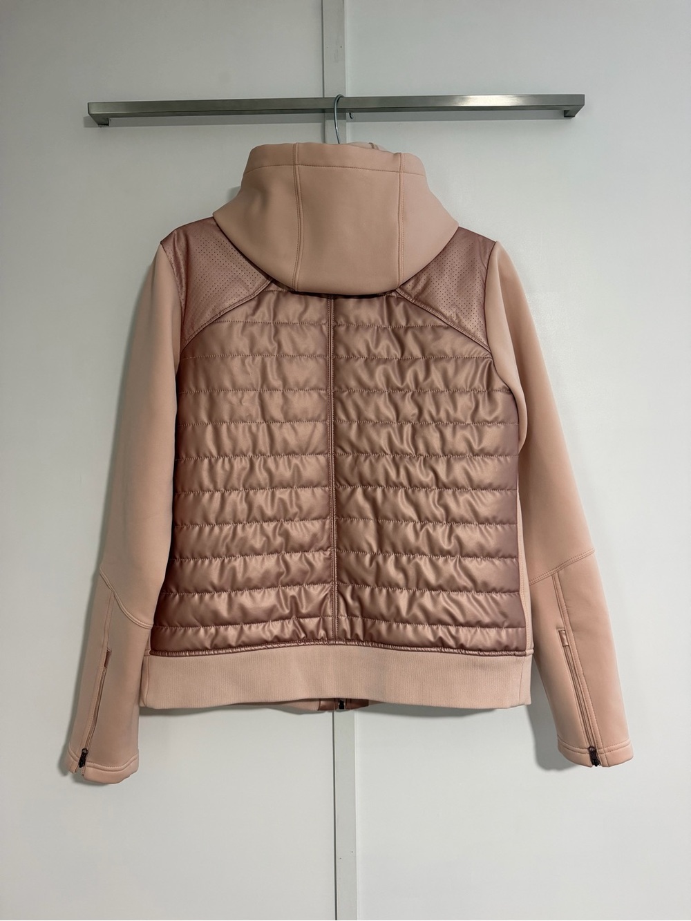 CALIA by Carrie Underwood Quilted Hooded Jacket - Dusty Rose - Picture 5 of 11